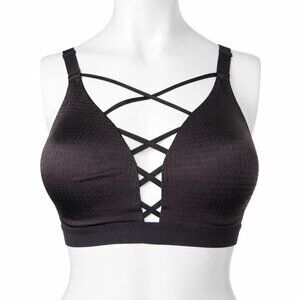 VICTORIA’S SECRET SPORT Lightweight Black Strappy Bra Size 32D